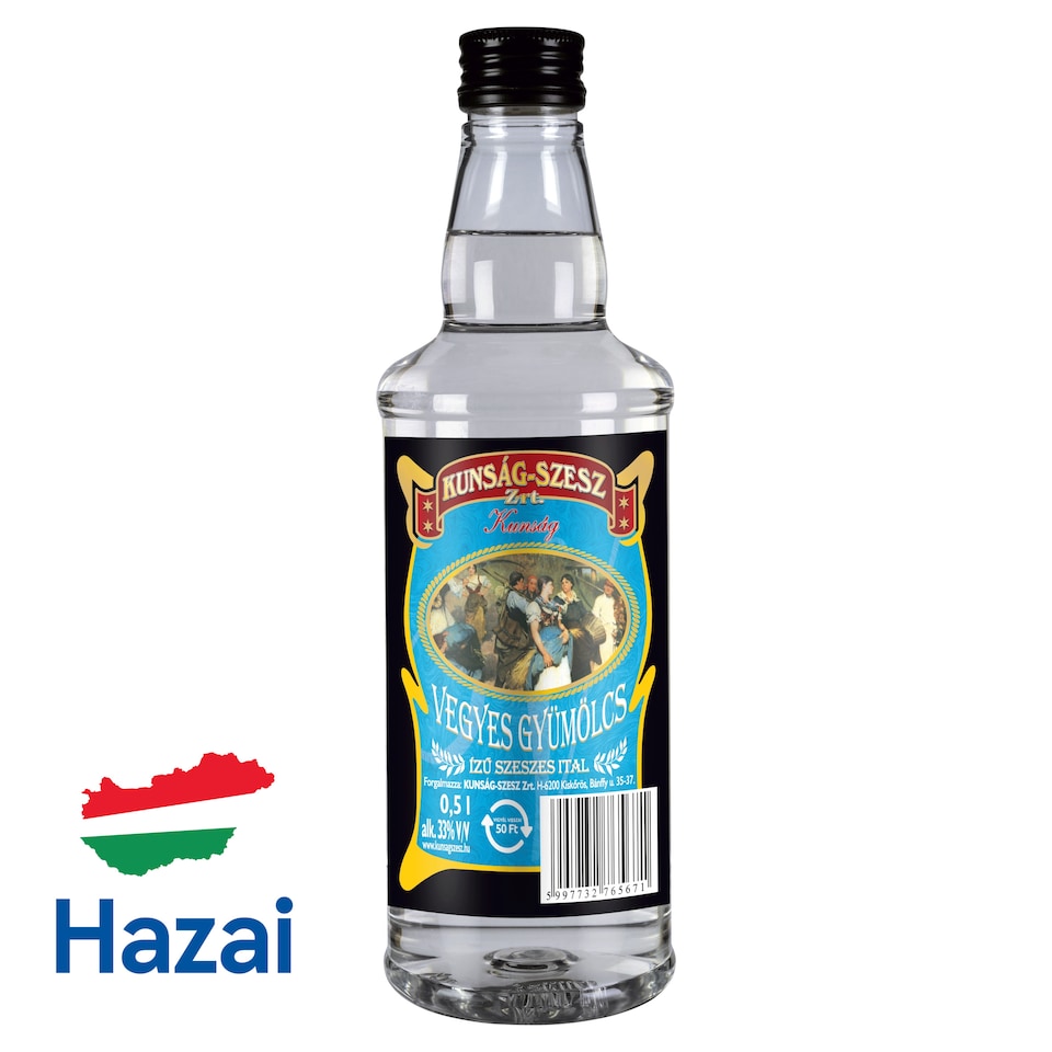 Kunság Mixed Fruit-Flavored Alcoholic Beverage 33% 0,5 l