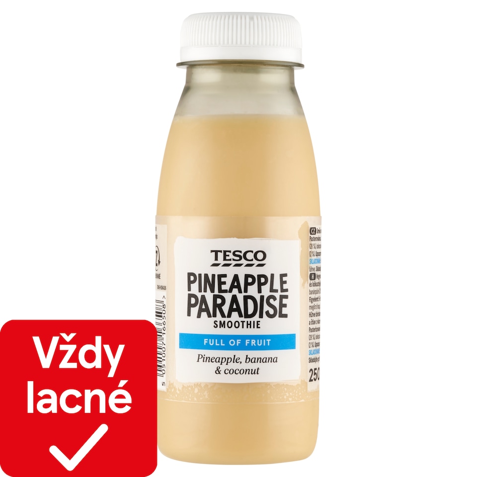 Tesco Zmes pretlakov a štiav z viacerých druhov ovocia s kokosovým mliekom 250 ml