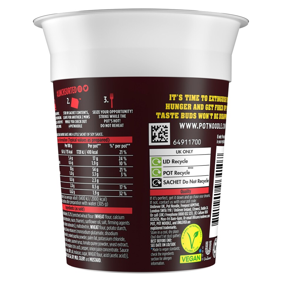 image 1 of Pot Noodle Flame Grilled Steak 90G