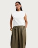 image 1 of F&F Pure Cotton Boxy Sleeveless Top in Cream