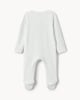 image 2 of F&F Baby Pure Cotton Striped I Love My Daddy Sleepsuit in White