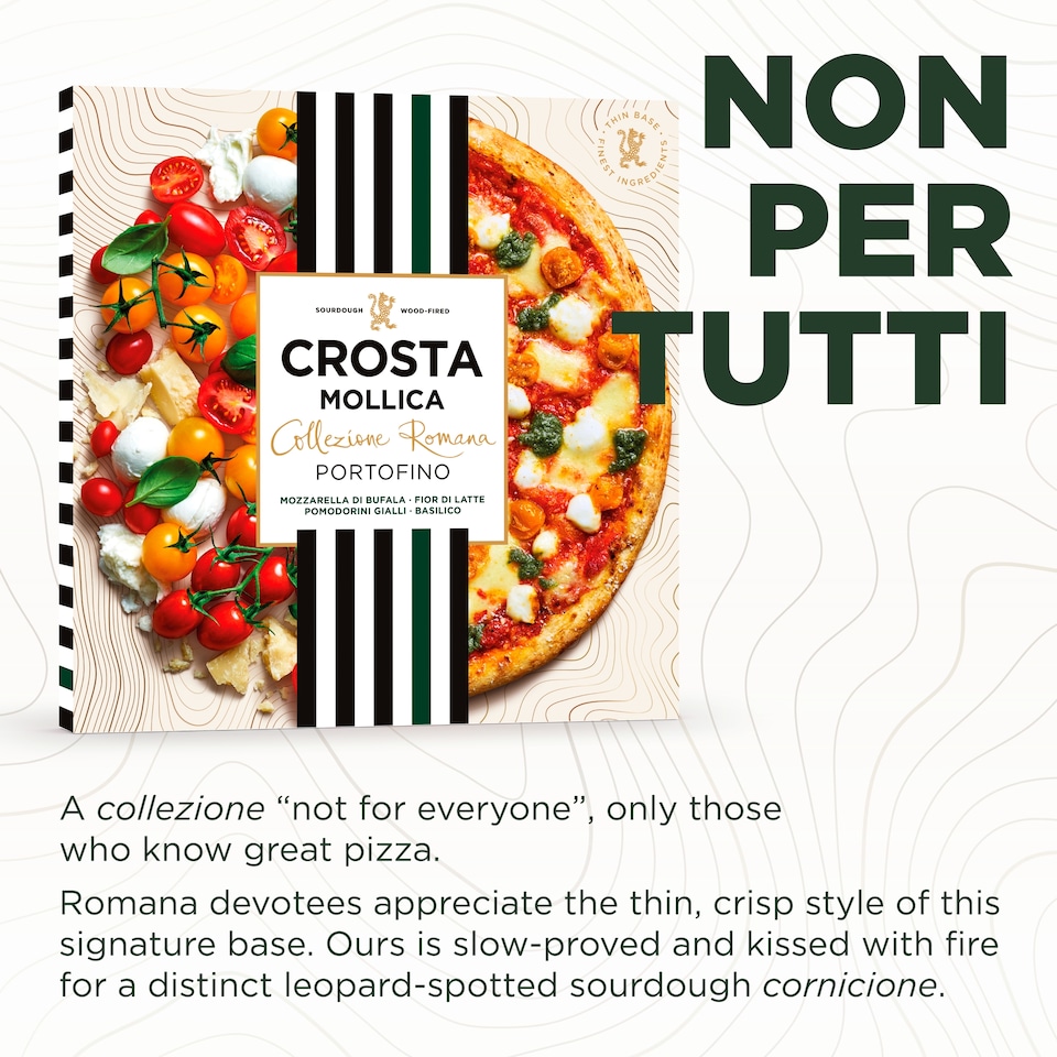 image 1 of Crosta Mollica Collezione Romana Portofino Pizza - Tomato & Mozzarella 516g