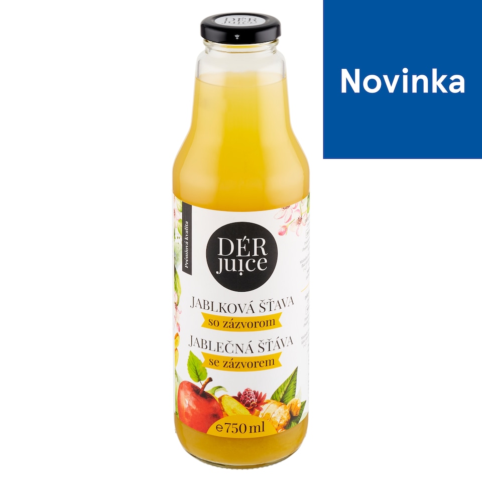 DÉR Juice Jablková šťava so zázvorom 750 ml