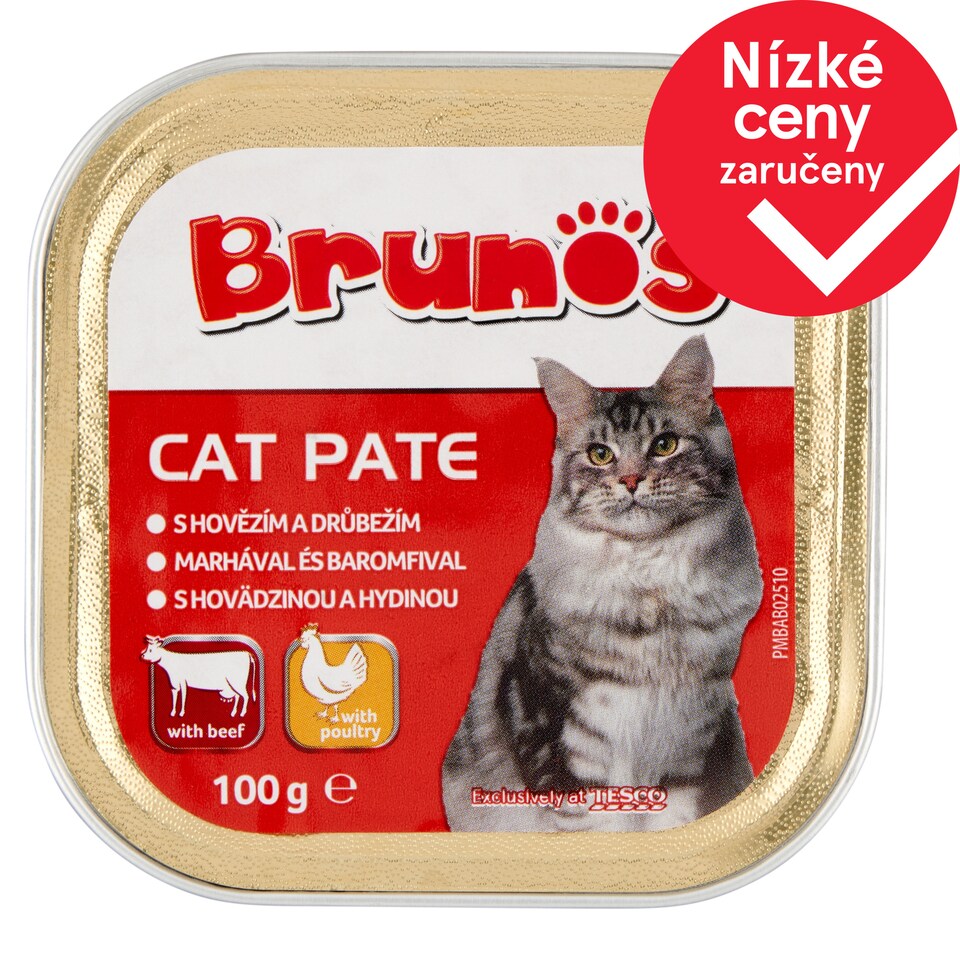 Brunos Paštika s hovězím a drůbežím 100g