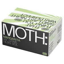 Moth Margarita Cocktails 6 X 125Ml