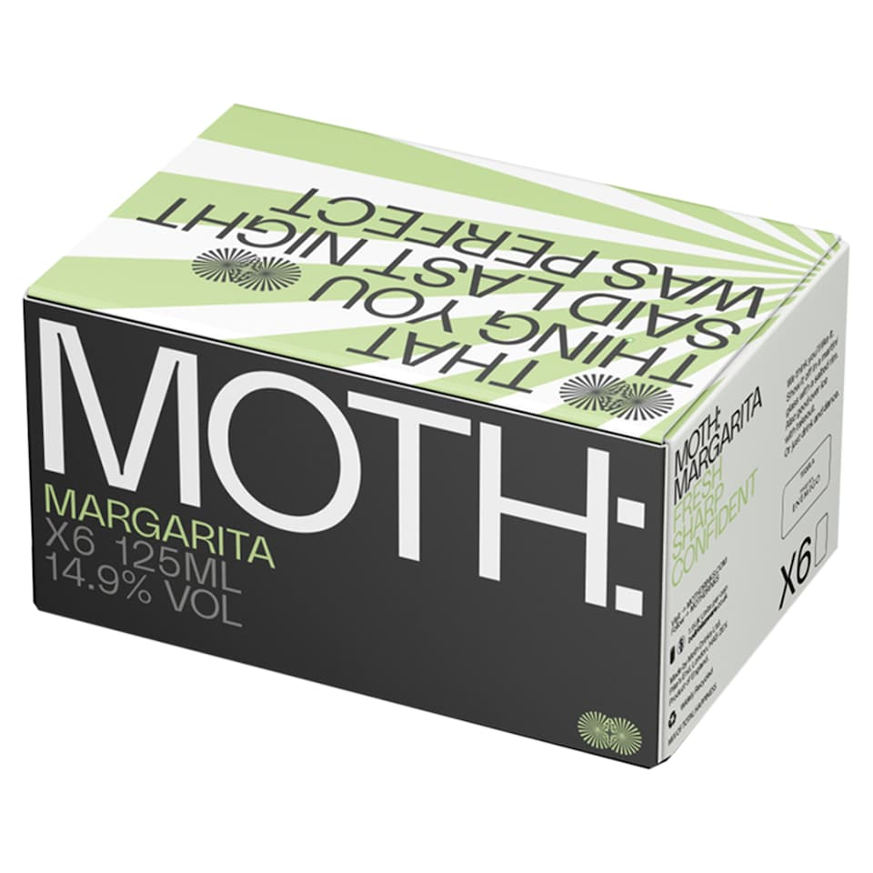 Moth Margarita Cocktails 6 X 125Ml
