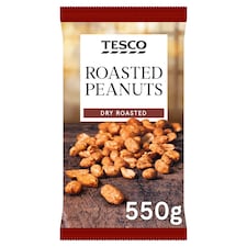 Tesco Dry Roasted Peanuts 550G