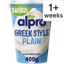 Alpro Greek Style Plain Dairy Free Yoghurt Alternative 400g