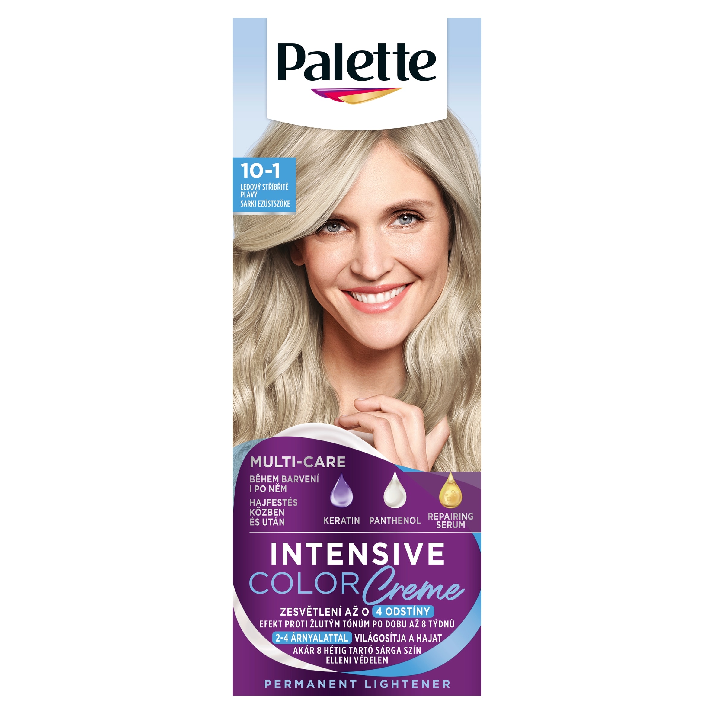Palette Intensive Color Creme Permanent Hair Dye 10-1 Polar Silver ...