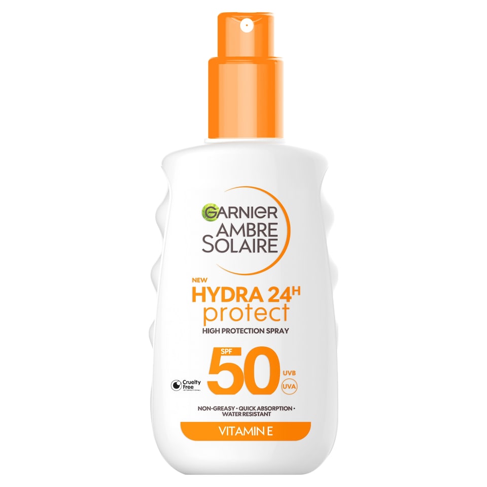 image 1 of Garnier Ambre Solaire Hydra 24H Protect SPF50 Spray 150ml