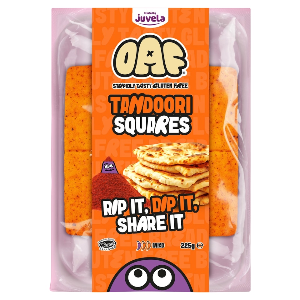 Juvela OAF Gluten Free Tandoori Squares 225g