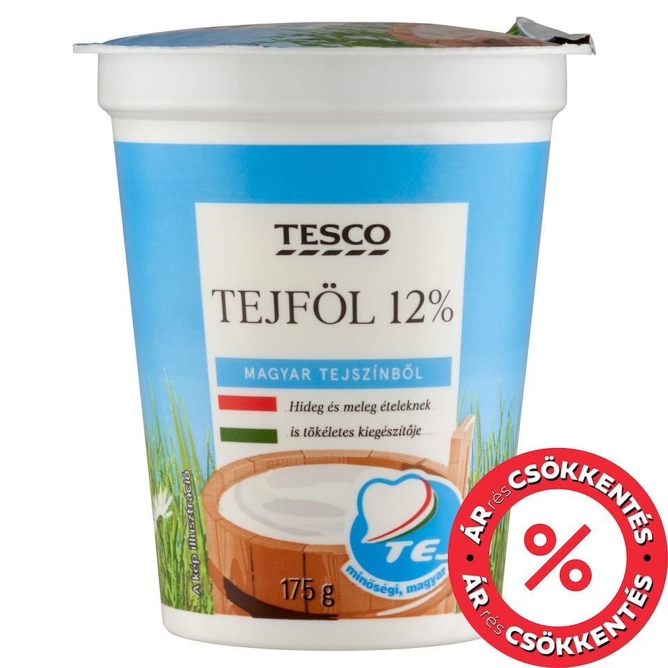 Tesco Semi-Fat Sour Cream 12% 175 g