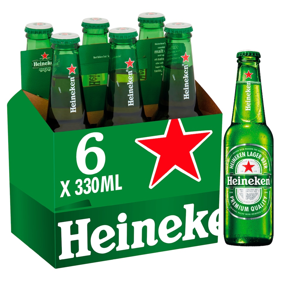 Heineken Bottles 6 X 330Ml