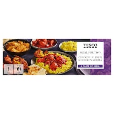 Tesco Chicken Jalfrezi & Chicken Korma Meal For 2 1.3Kg