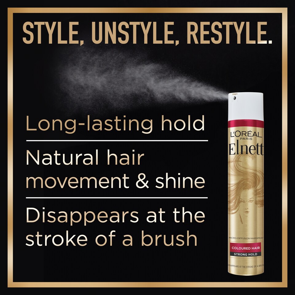 image 1 of L'Oreal Paris Elnett Extra Strong Hold Hairspray 400ml