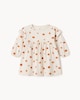 image 1 of F&F Baby Cotton Rich Ribbed Pumpkin Dress in Neutral