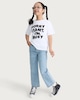 image 2 of F&F Girls Pure Cotton Sorry I Can't T-Shirt in White