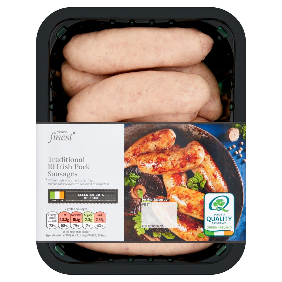 Tesco Finest Irish Pork Sausages 750G