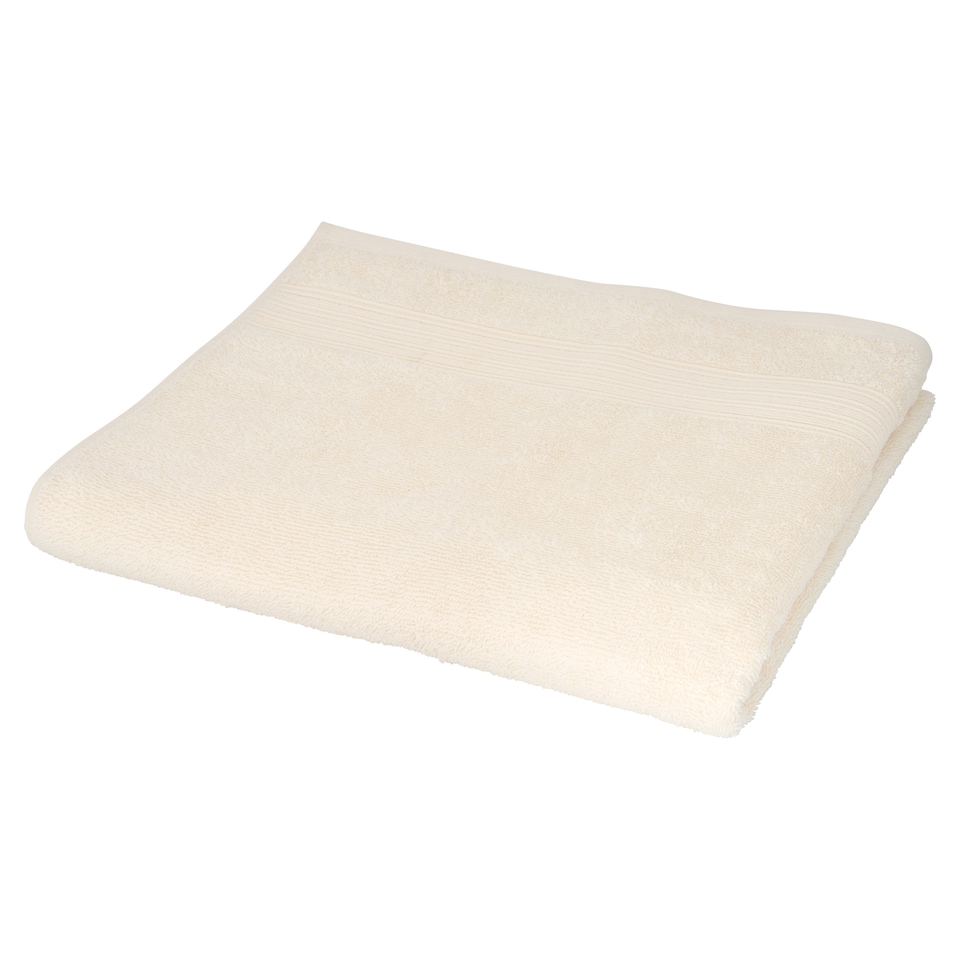 F&F Home Cream Recycled Cotton Low Twist Bath Towel