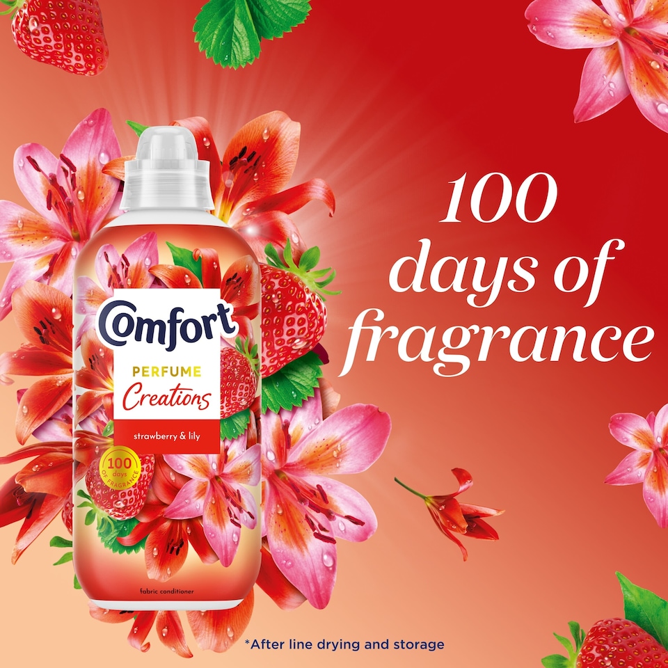 image 1 of Comfort Creations Strawberry & Lily Fabric Conditioner 48W 1440ml