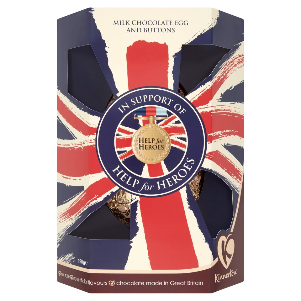 Kinnerton Help For Heroes Egg 190G