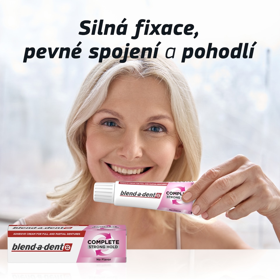 image 1 of Blend-a-dent Complete Denture Adhesive 47g, Neutral