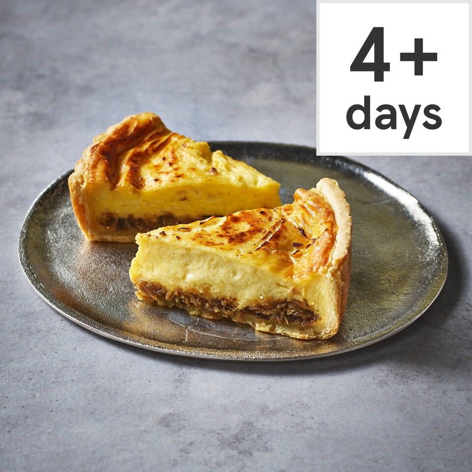 image 1 of 2. Tesco Finest Chef’s Collection Three Cheese Savoury Cheesecake with Caramelised Leek & Onion Chutney 300g (Serves 2)