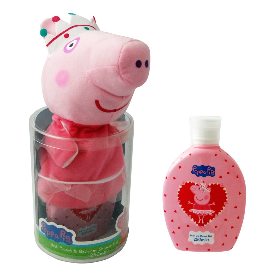 Peppa Pig Puppet, Bath & Shower Gift Set