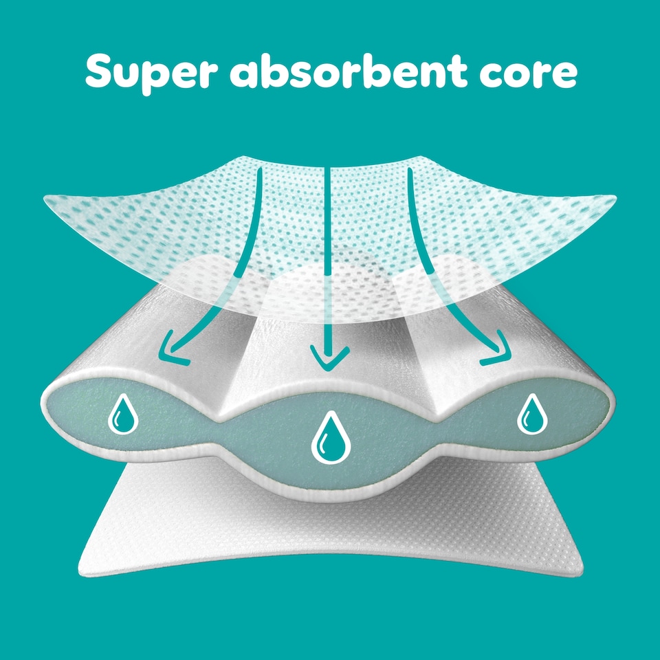 image 1 of Pampers Baby-Dry Size 6+, 60 Nappies, 14kg-19kg, Jumbo+ Pack