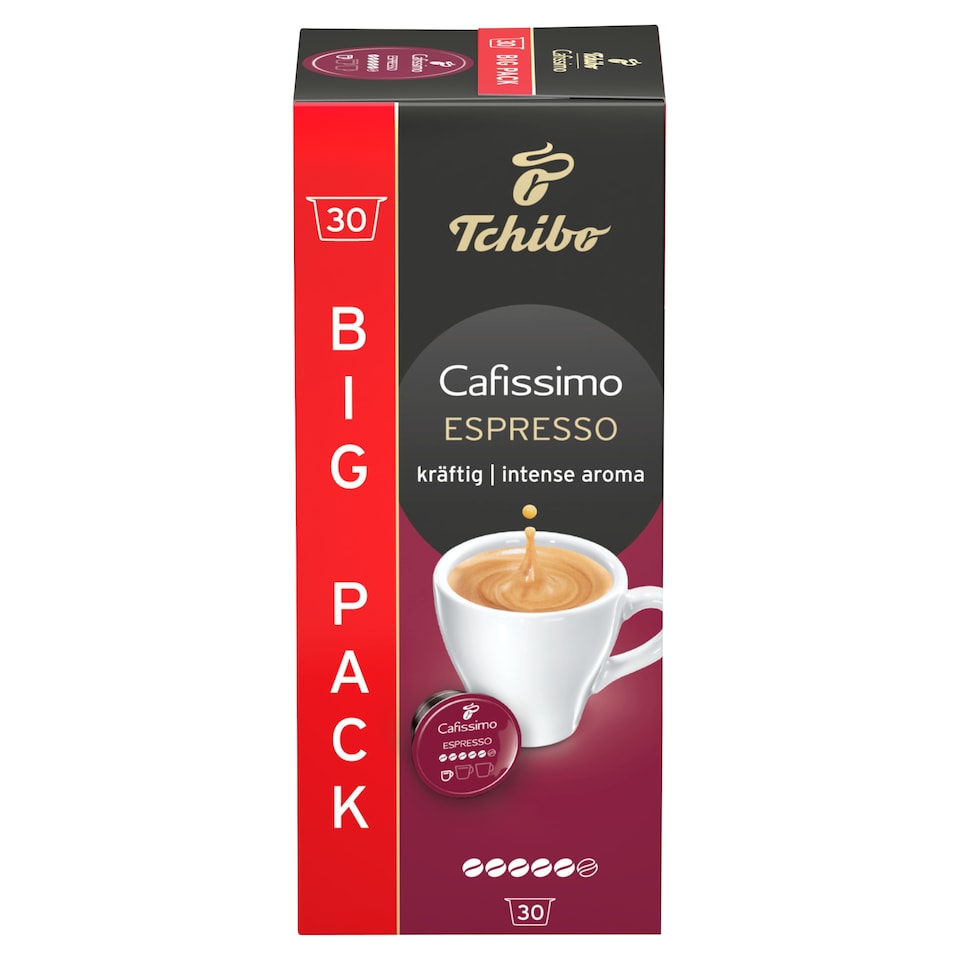image 1 of Tchibo Cafissimo Espresso Intense Aroma Coffee Capsules 30 x 7,5 g (225 g)