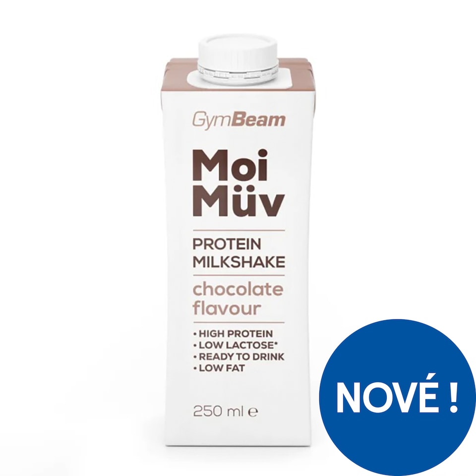 GymBeam MoiMüv Protein Milkshake Chocolate Flavour 250ml