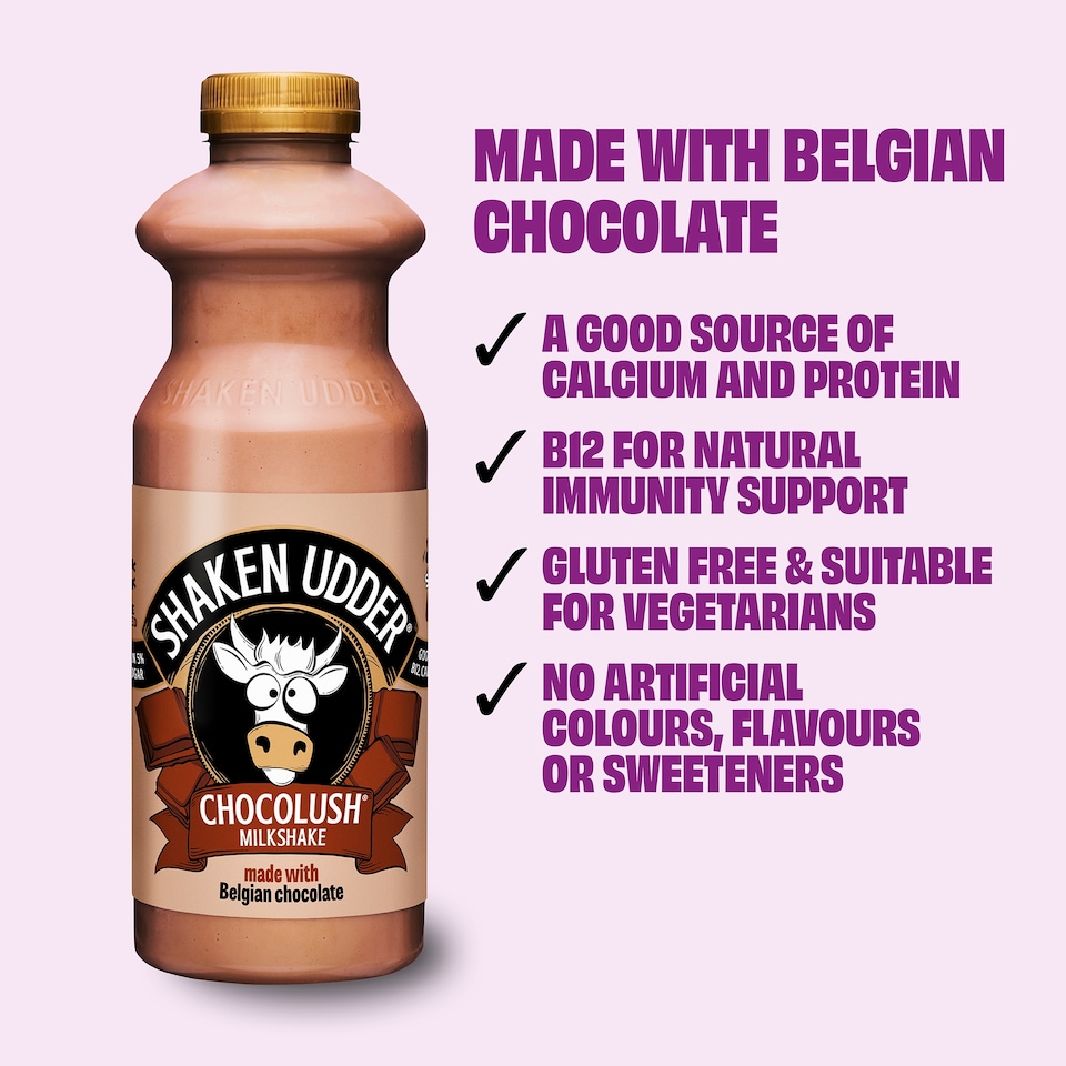 image 1 of Shaken Udder Chocolush Milkshake 750ml