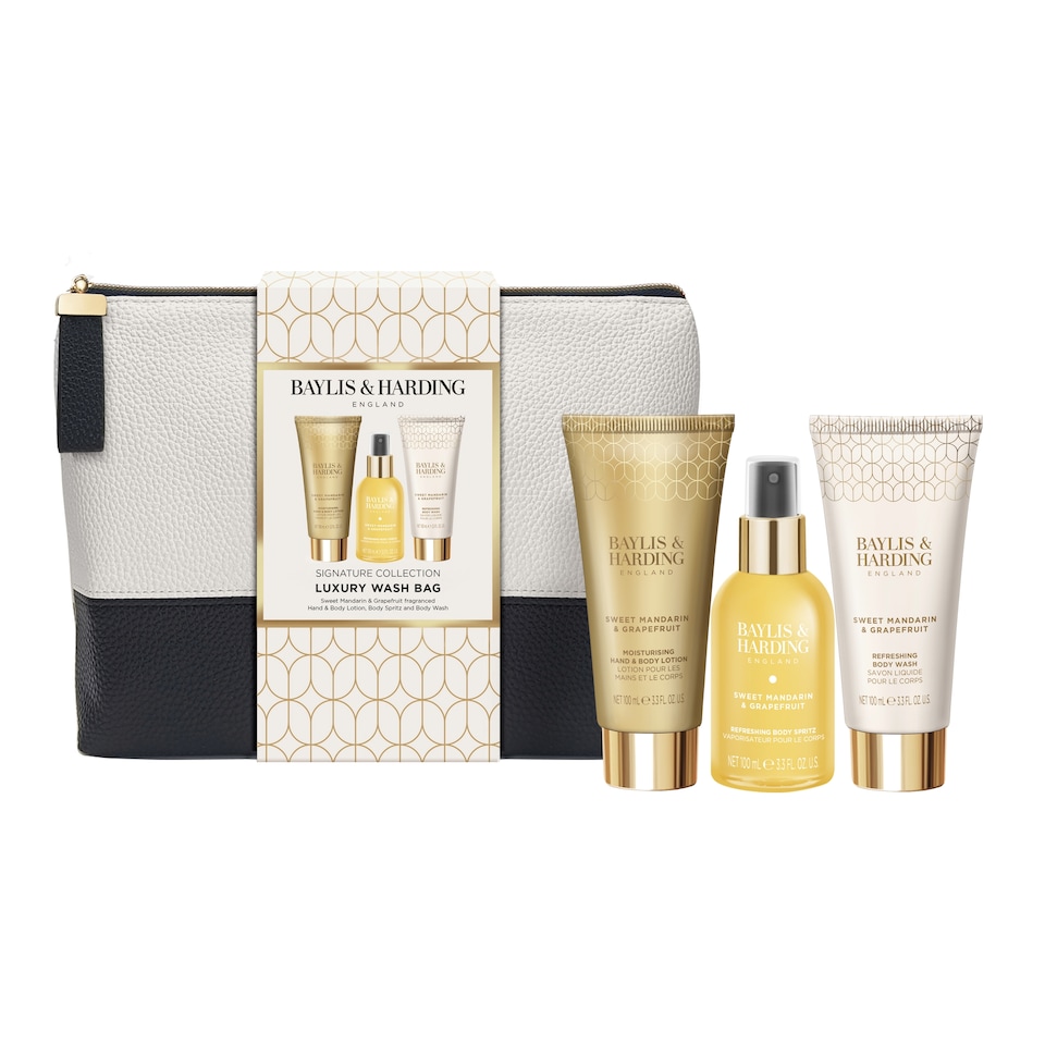 image 1 of Baylis & Harding Sweet Mandarin & Grapefruit Luxury Wash Bag Gift Set