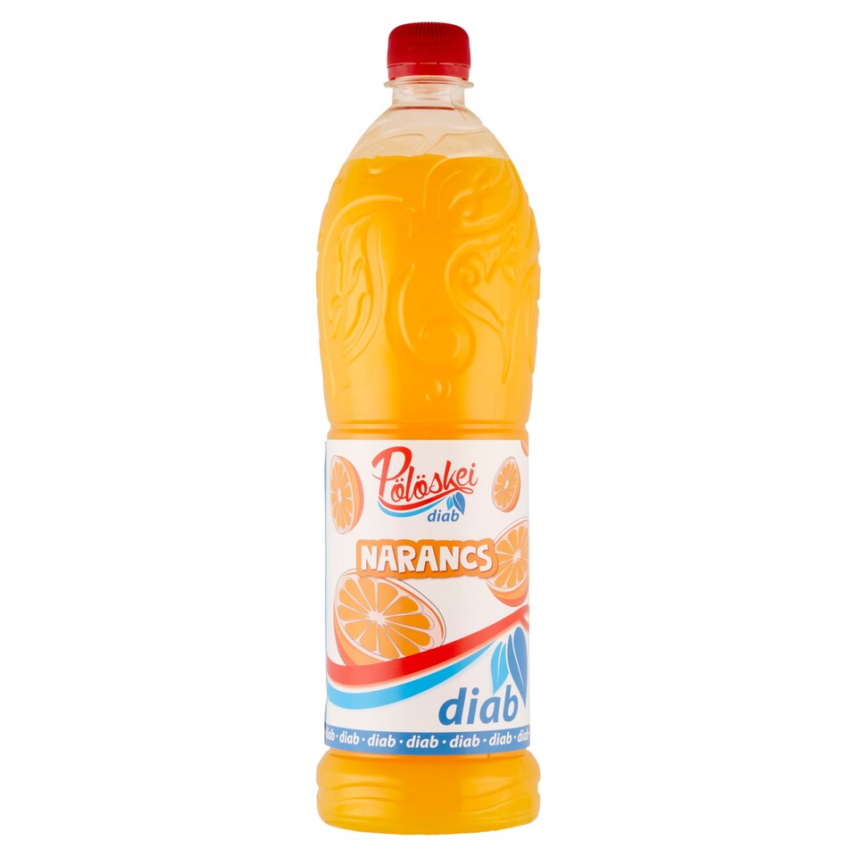 Pölöskei Diab narancs ízű szörp édesítőszerekkel 1 l