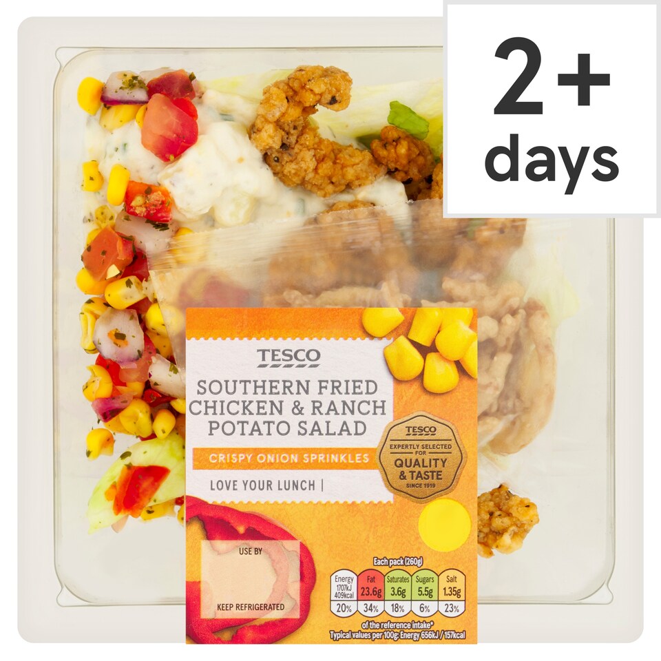 Tesco Southern Fried Chicken & Ranch Potato Salad 260g