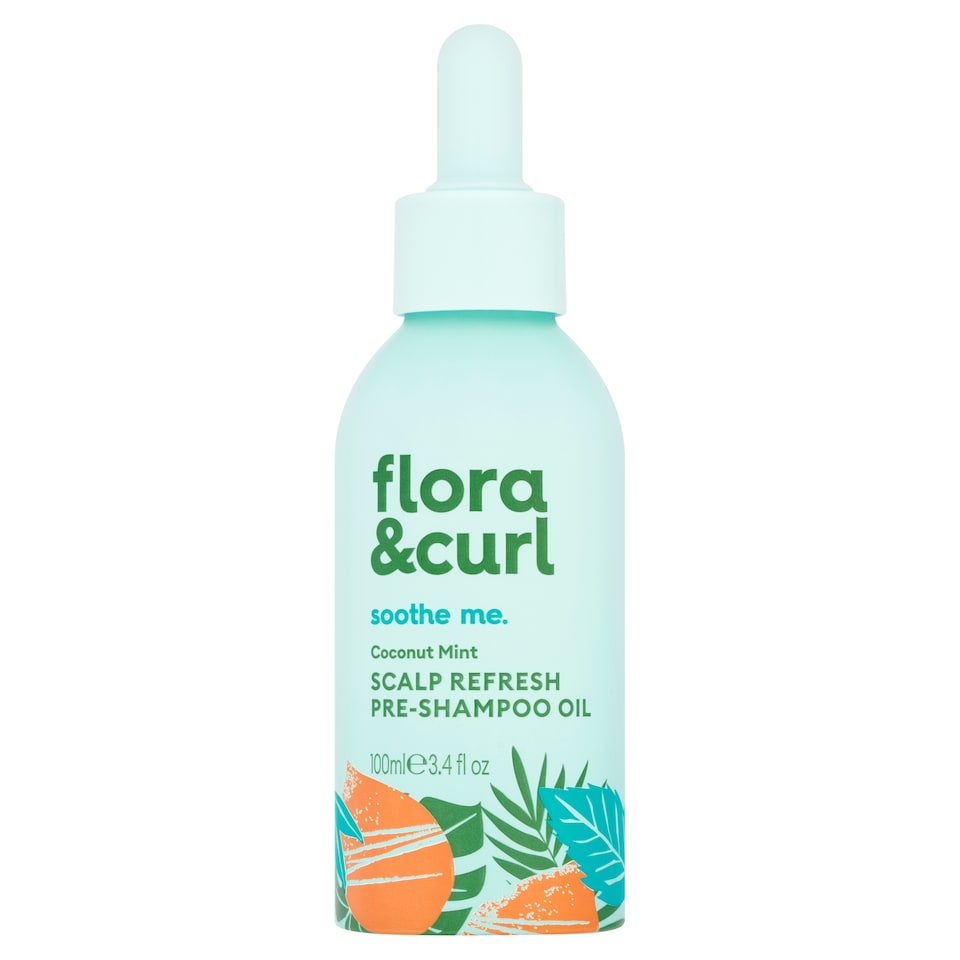 image 1 of Flora & Curl Coconut Mint Scalp Refresh Pre-Shampoo Oil 100ml