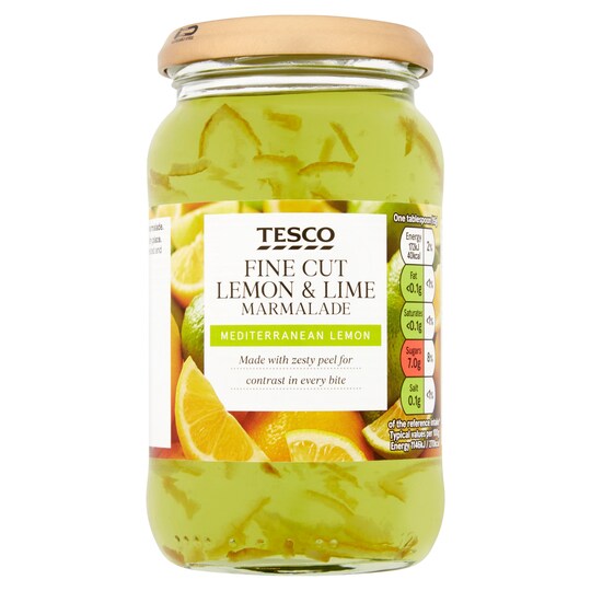 Tesco Fine Cut Lemon & Lime Marmalade 454G Tesco Groceries