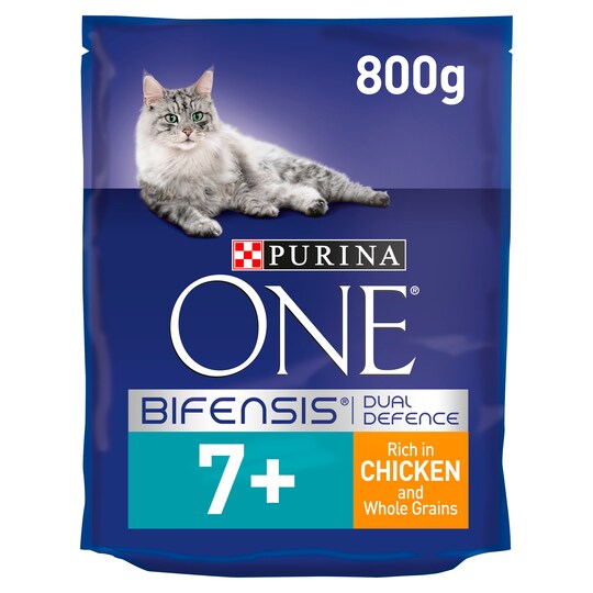 Purina One Cat Senior Chicken Whole Grains 800g Tesco Groceries