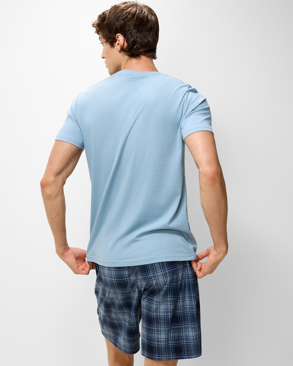image 1 of F&F 2-Piece Supersoft Pyjama Set in Blue