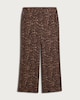 image 4 of F&F Leopard Print Wide Leg Trousers in Multi Brown