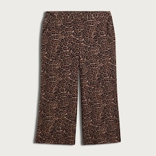 F&F Leopard Print Wide Leg Trousers in Multi Brown
