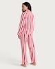image 3 of Hello Kitty Pure Cotton Stripe Print Pyjama Set in Multi Red