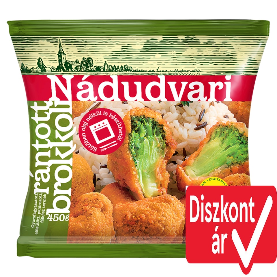 Nádudvari Quick-Frozen Breaded Broccoli 450 g