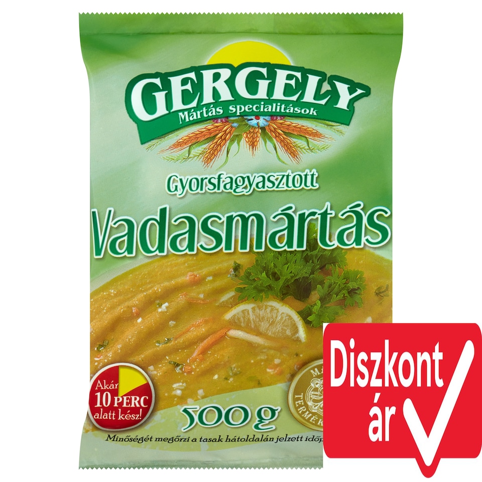 Gergely gyorsfagyasztott vadasmártás 500 g