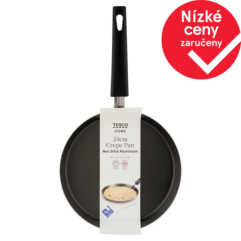 Tesco Home Hliníková pánev na palačinky 24 cm