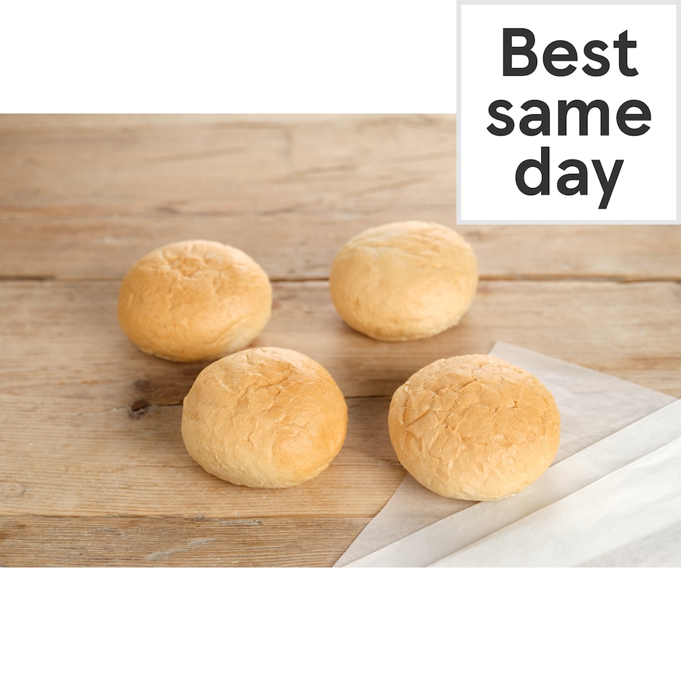 image 1 of Tesco Crusty Rolls 4 Pack