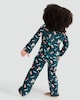 image 3 of F&F Boys Pure Cotton Santa Print Shirt and Trousers Pyjamas in Green