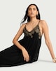 image 2 of F&F Embellished Strappy Midi Dress in Black
