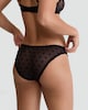 image 3 of F&F Mesh Bow Pattern Brazilian Knickers in Black