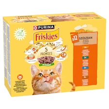 Friskies Pouches for Cats Chicken, Duck, Salmon, Turkey in Juice 12 x 85g